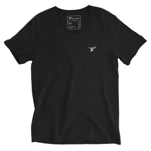 Nauvoo Supply Co. Ox Skull V-Neck Tee