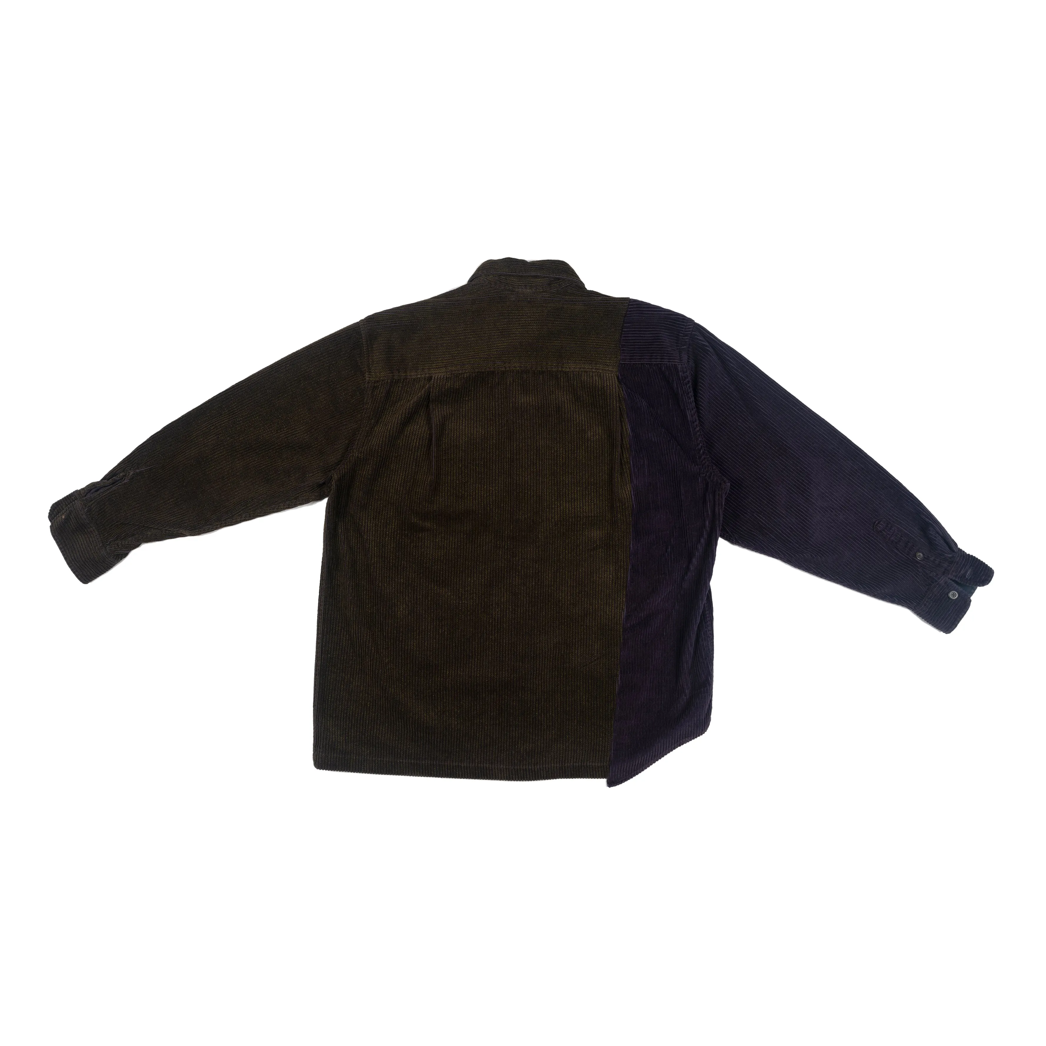 Navy & Yellow Corduroy Shirt