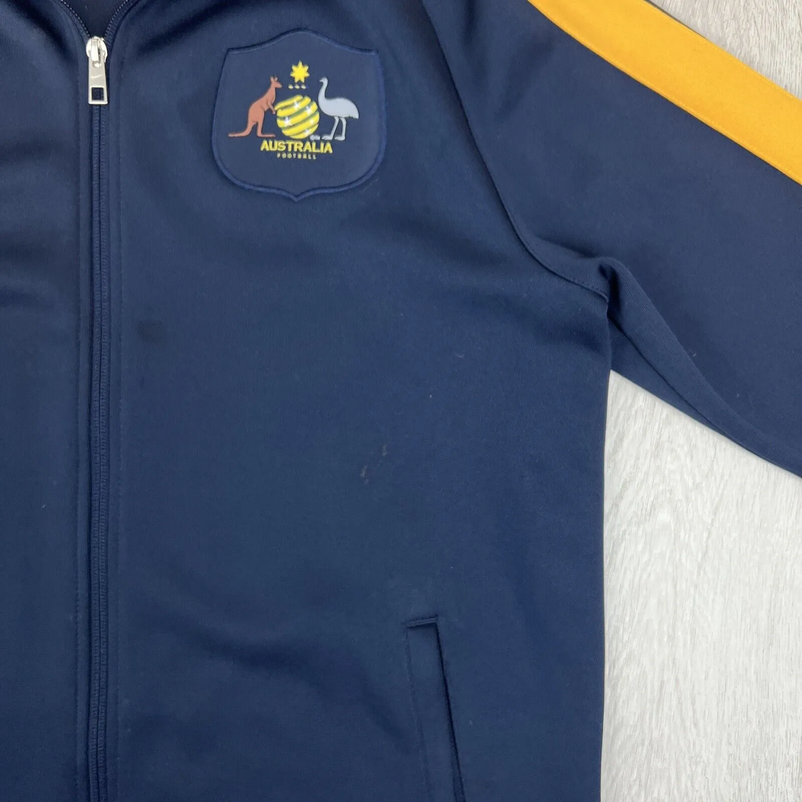 Nike Australia Socceroos Mens Navy Blue Full Zip Tracksuit Jacket Size XL