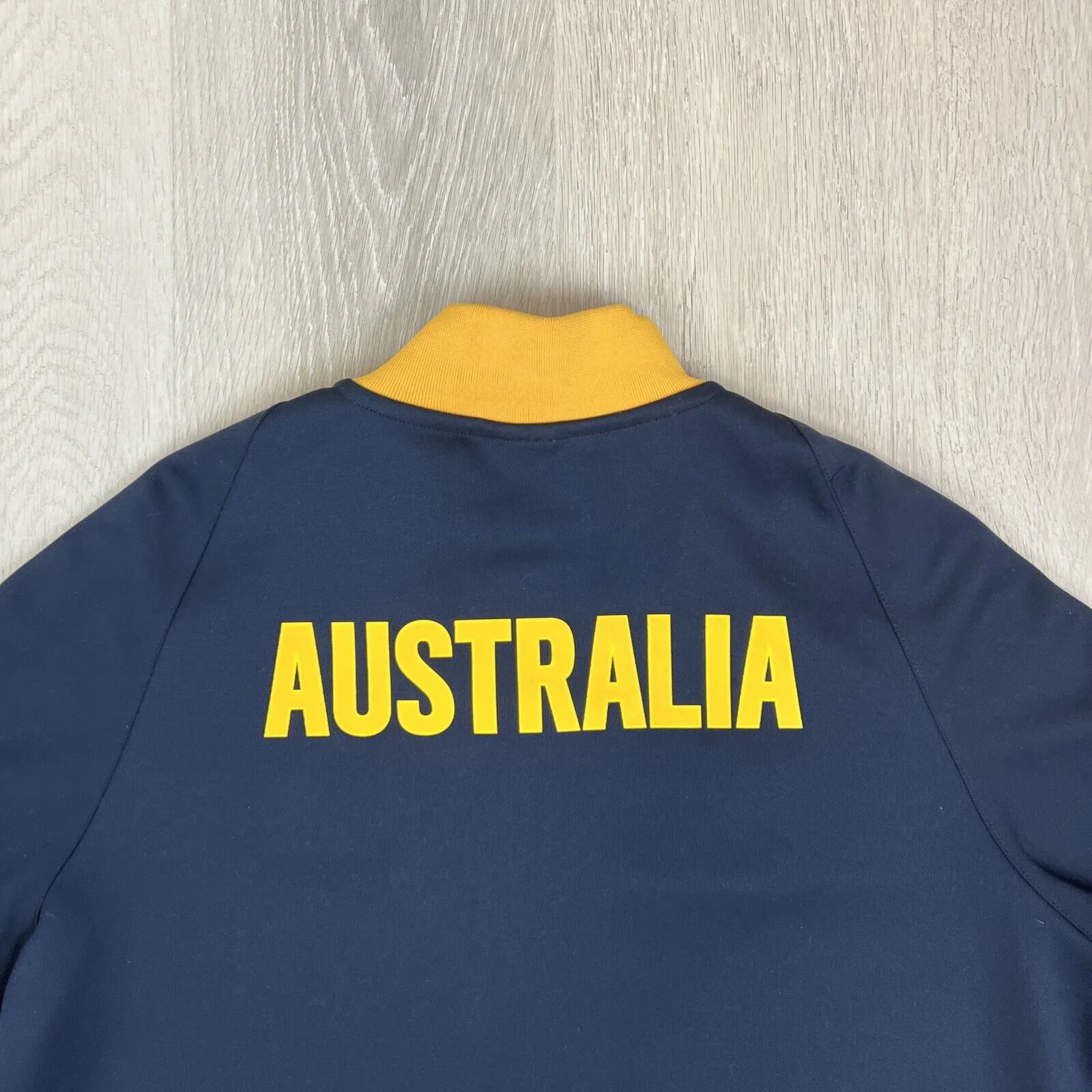 Nike Australia Socceroos Mens Navy Blue Full Zip Tracksuit Jacket Size XL