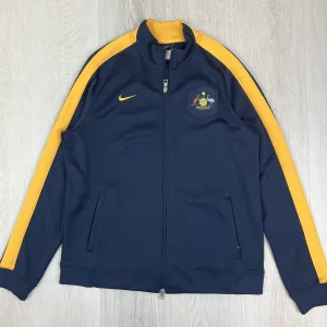 Nike Australia Socceroos Mens Navy Blue Full Zip Tracksuit Jacket Size XL