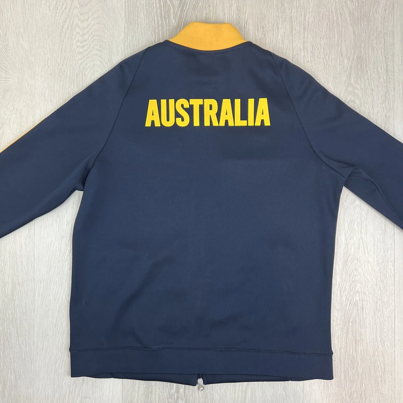 Nike Australia Socceroos Mens Navy Blue Full Zip Tracksuit Jacket Size XL