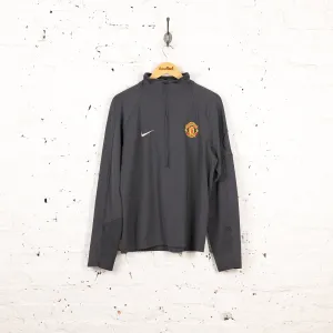Nike Manchester United 1/4 Zip Training Top Jacket - Grey - L
