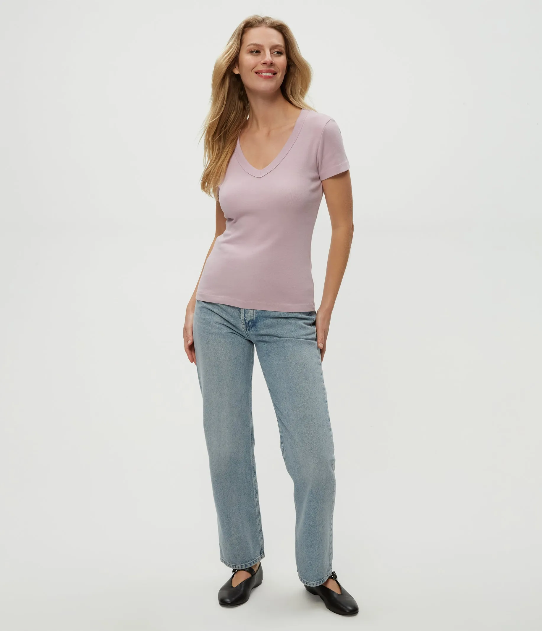Nikki V-Neck Tee
