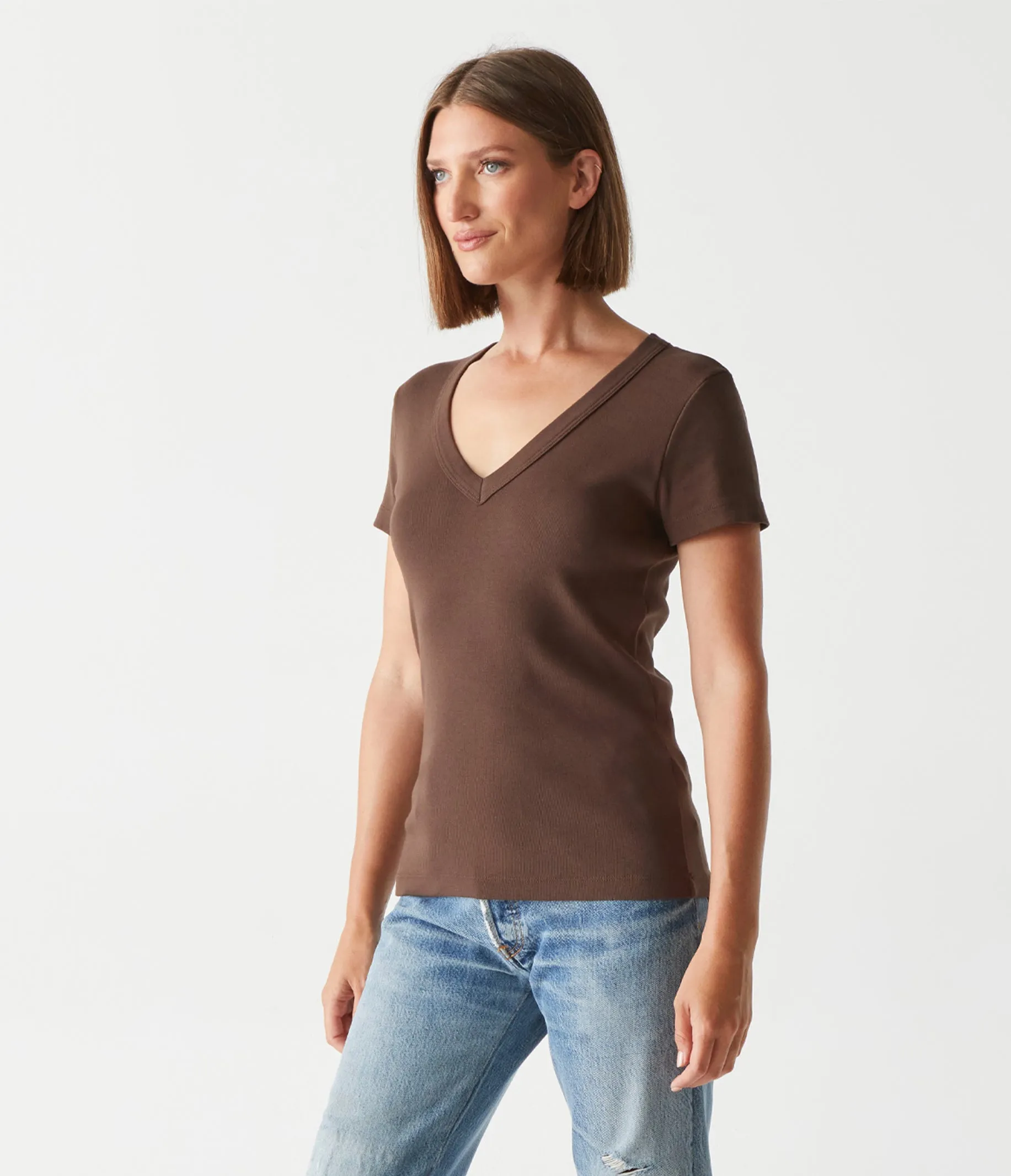 Nikki V-Neck Tee