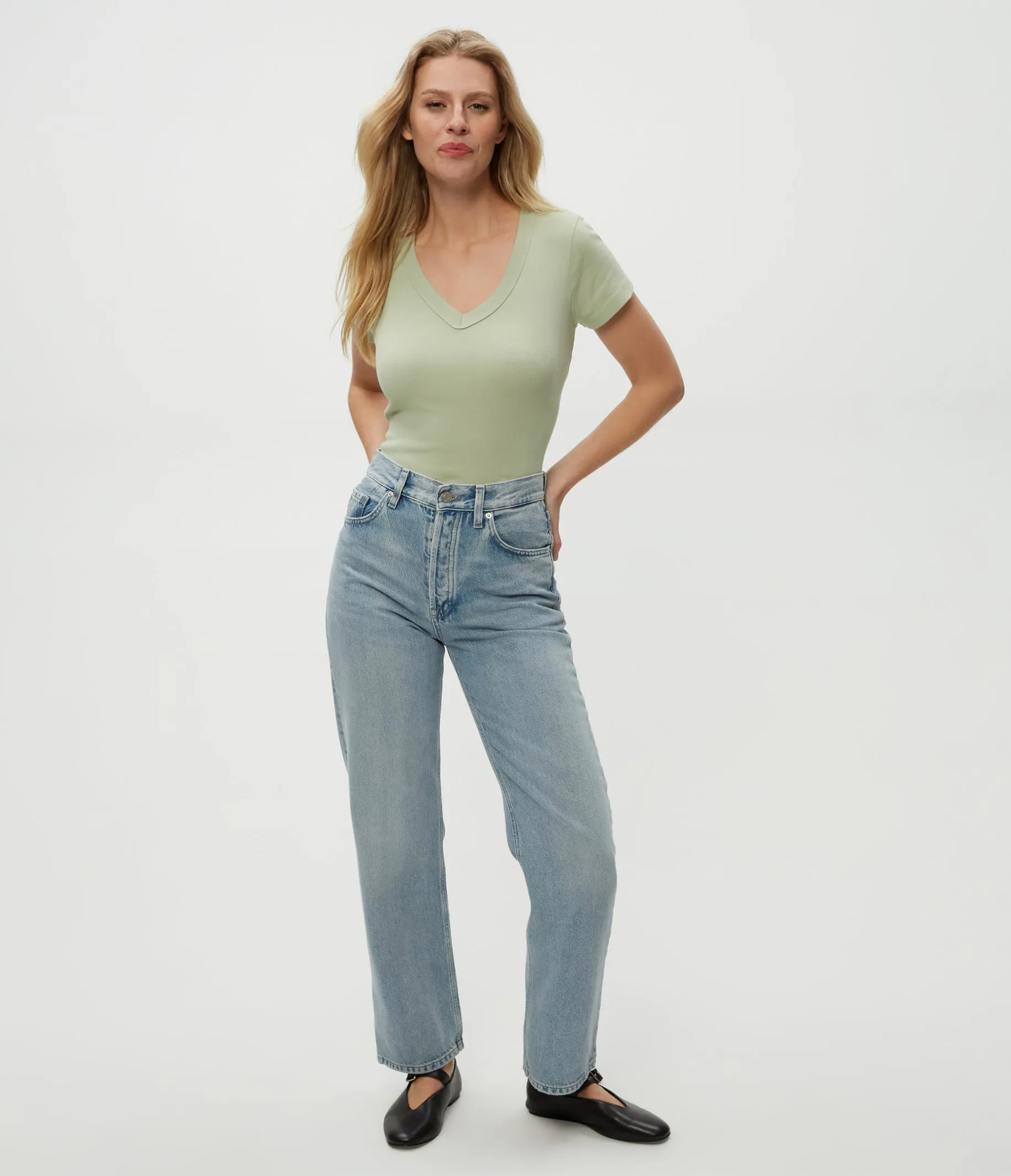 Nikki V-Neck Tee