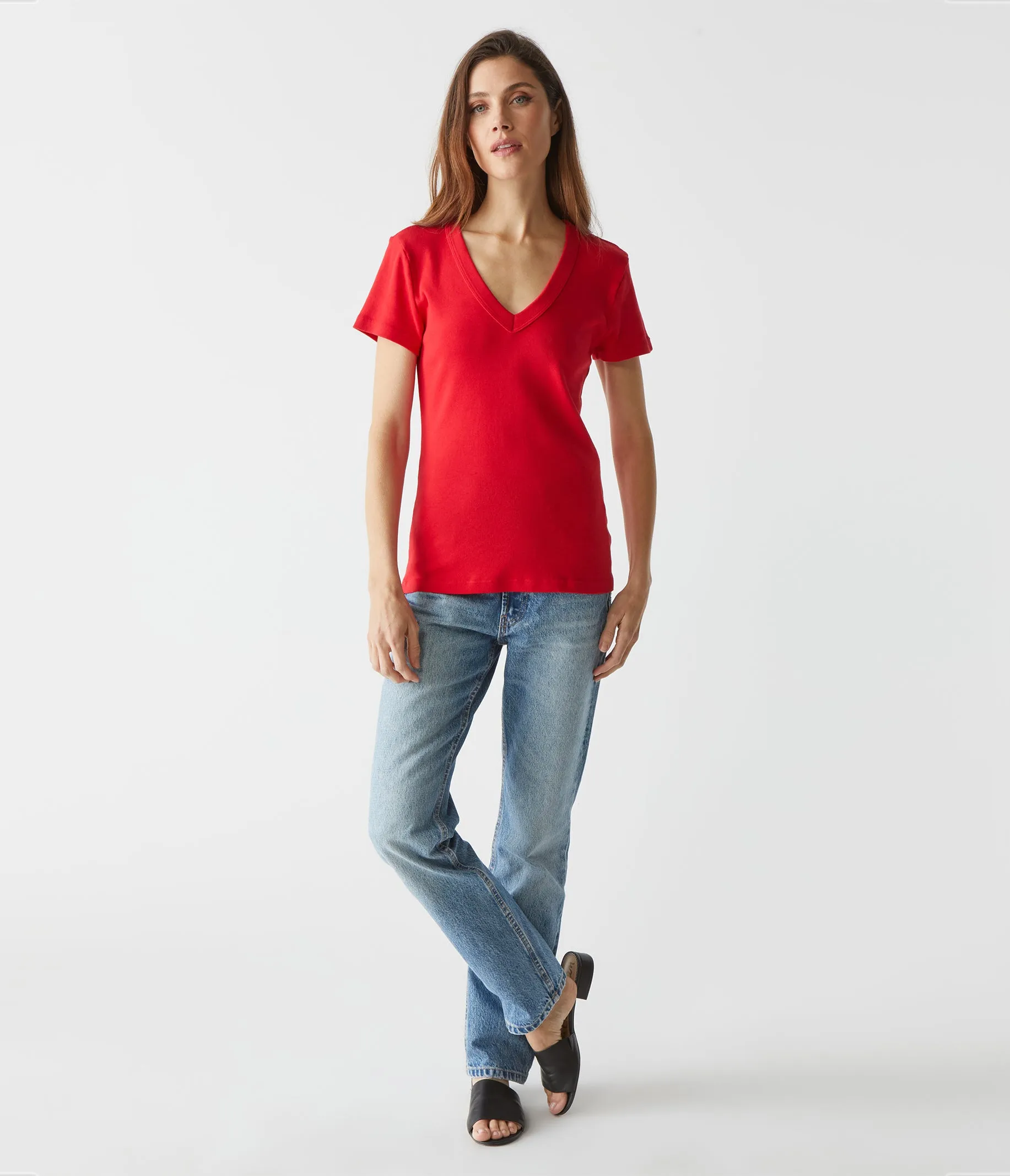 Nikki V-Neck Tee