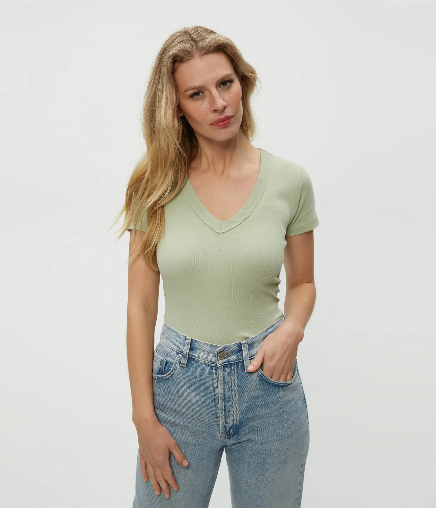 Nikki V-Neck Tee