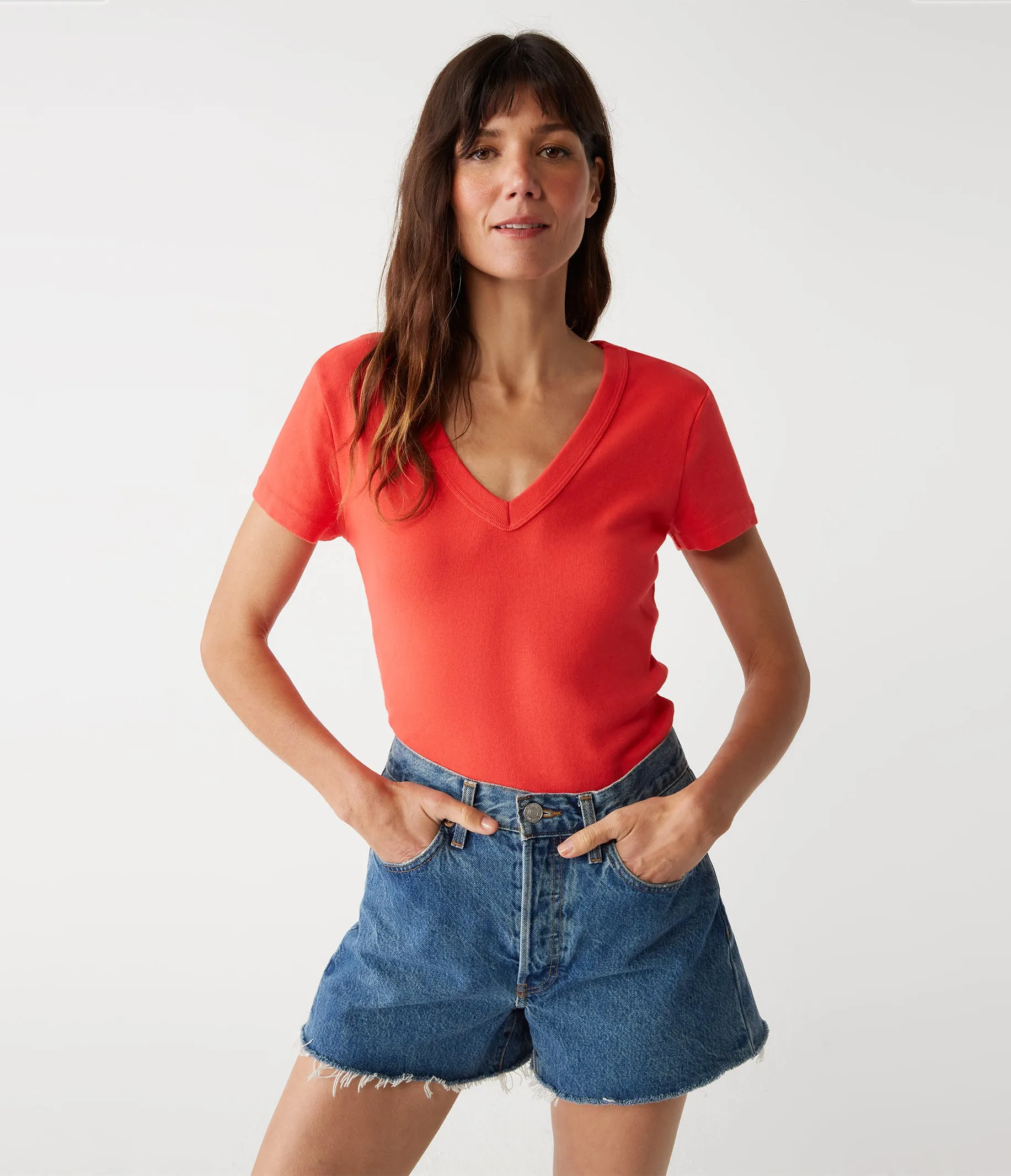Nikki V-Neck Tee