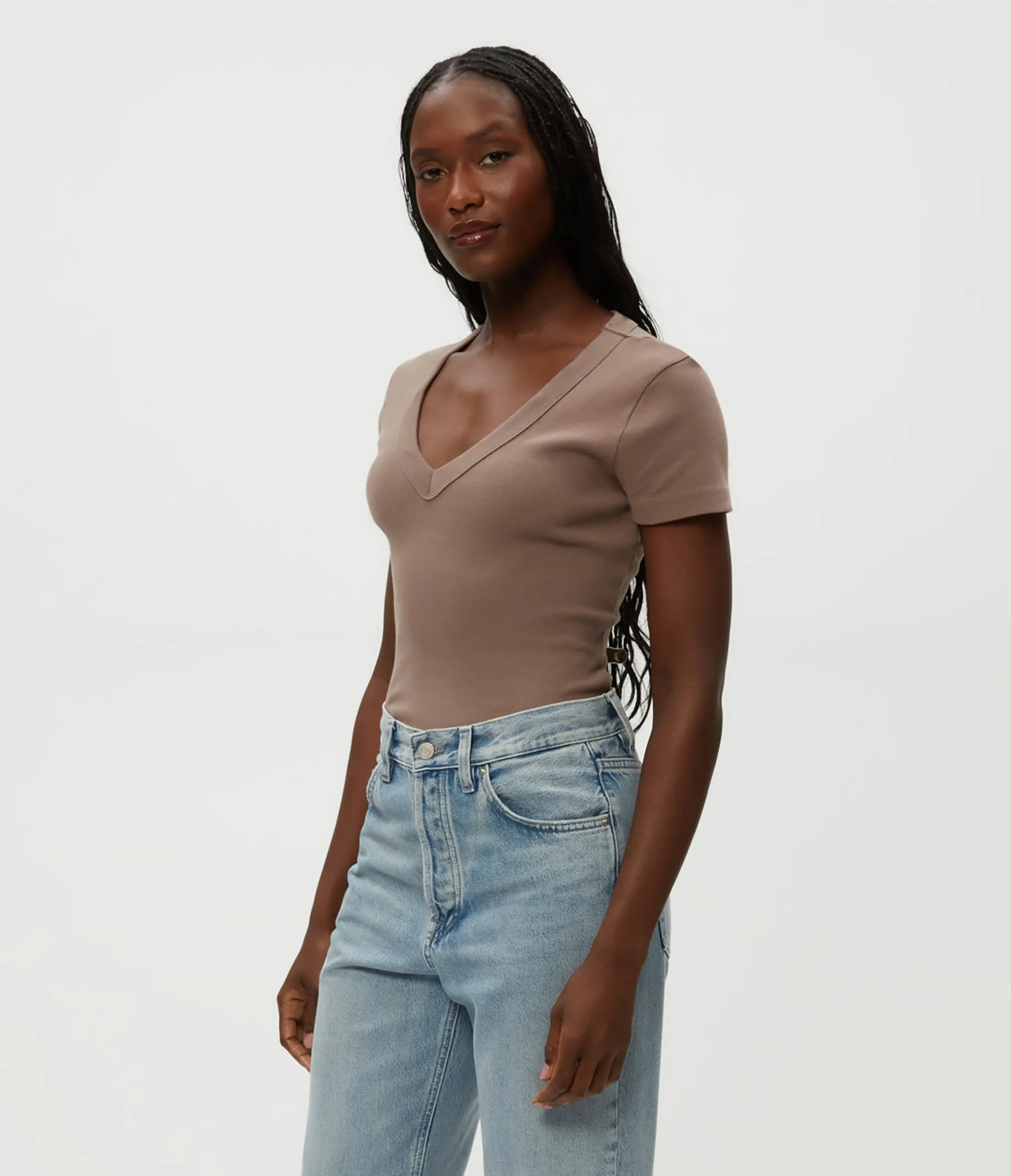 Nikki V-Neck Tee