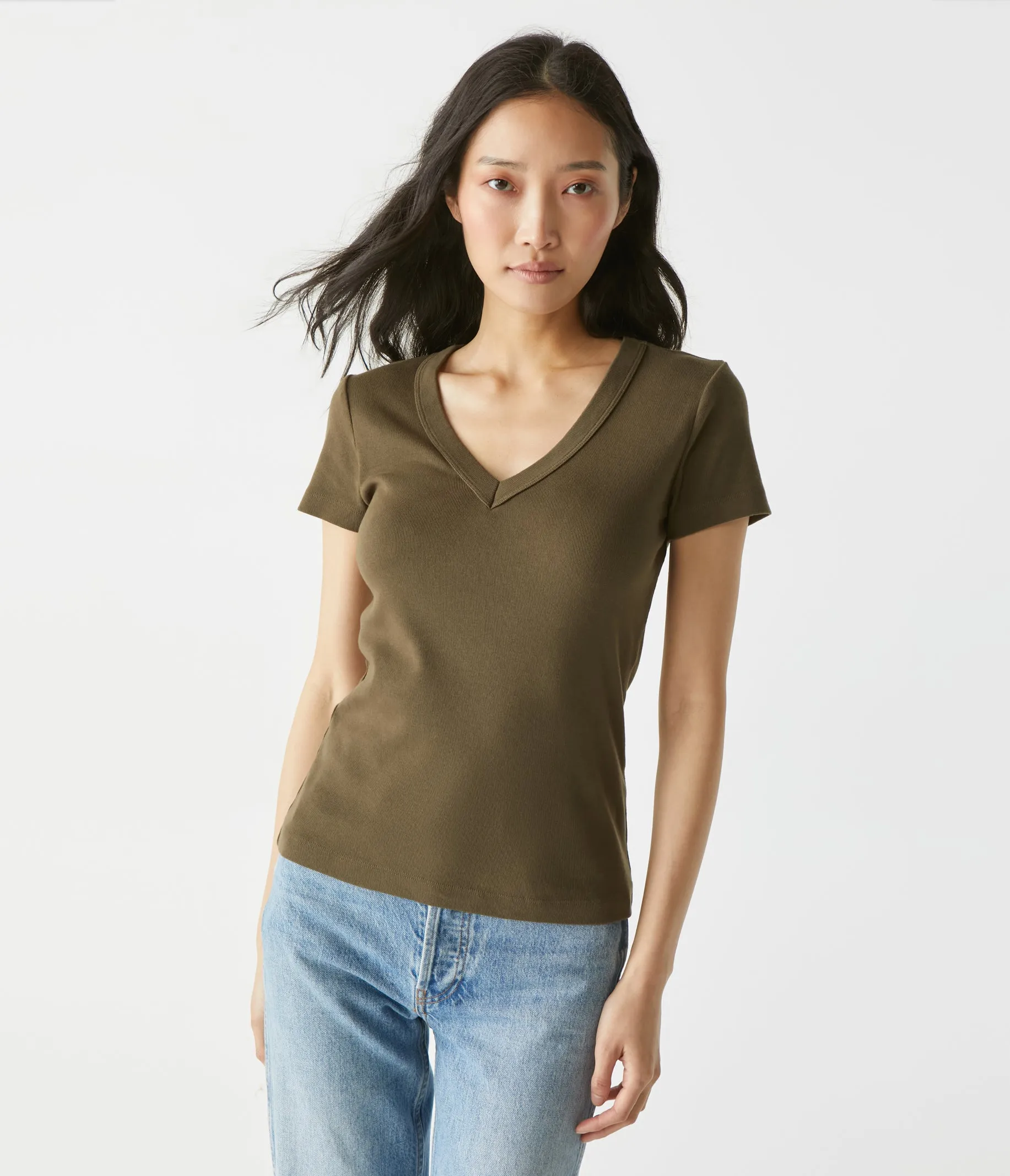 Nikki V-Neck Tee