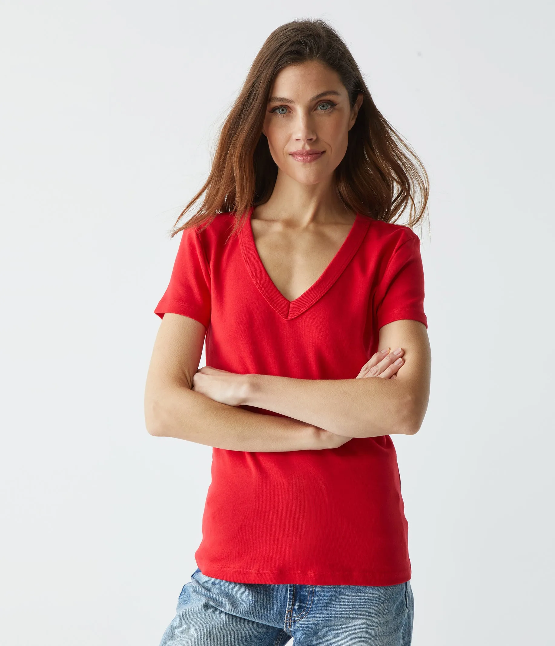 Nikki V-Neck Tee