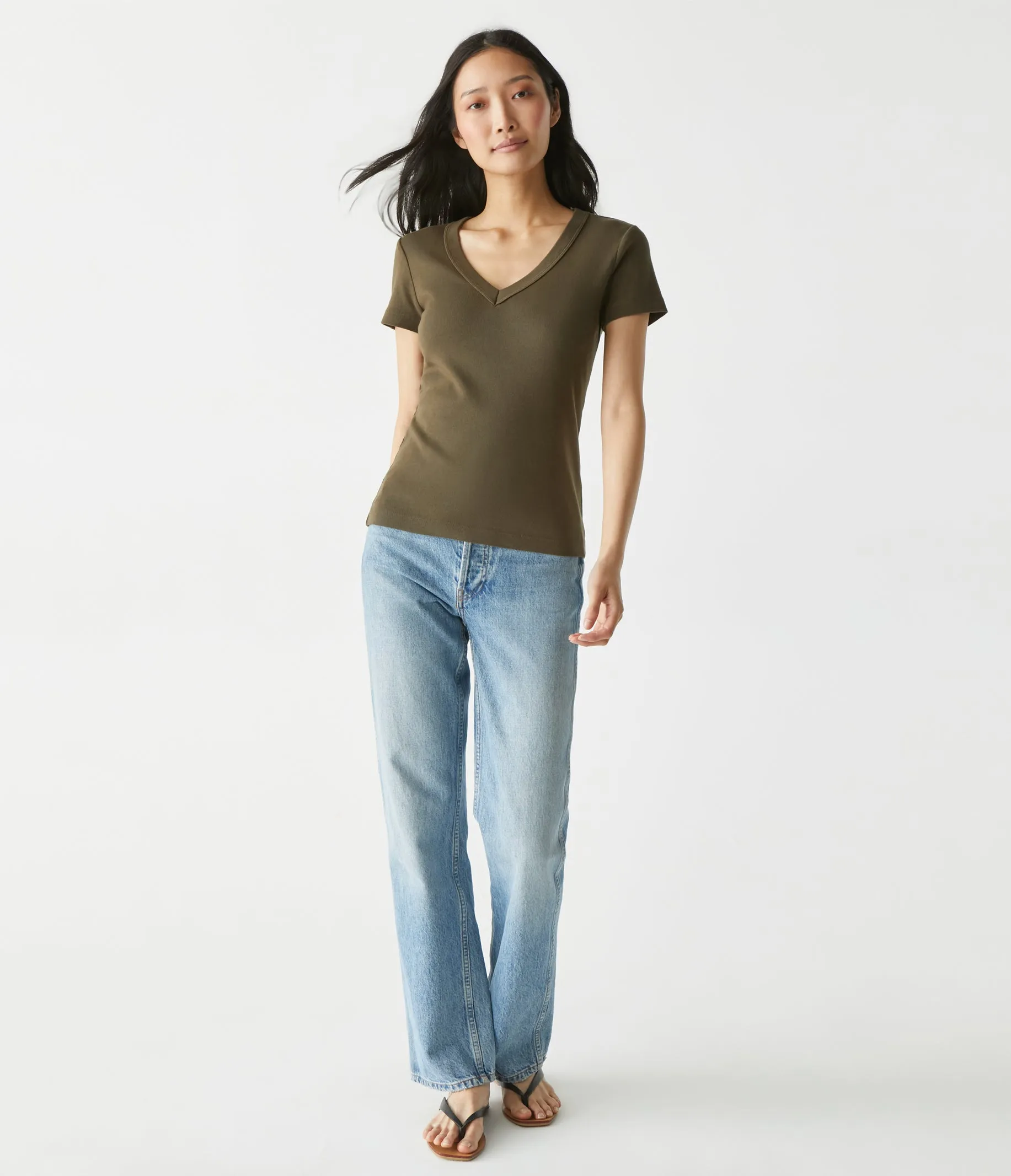 Nikki V-Neck Tee