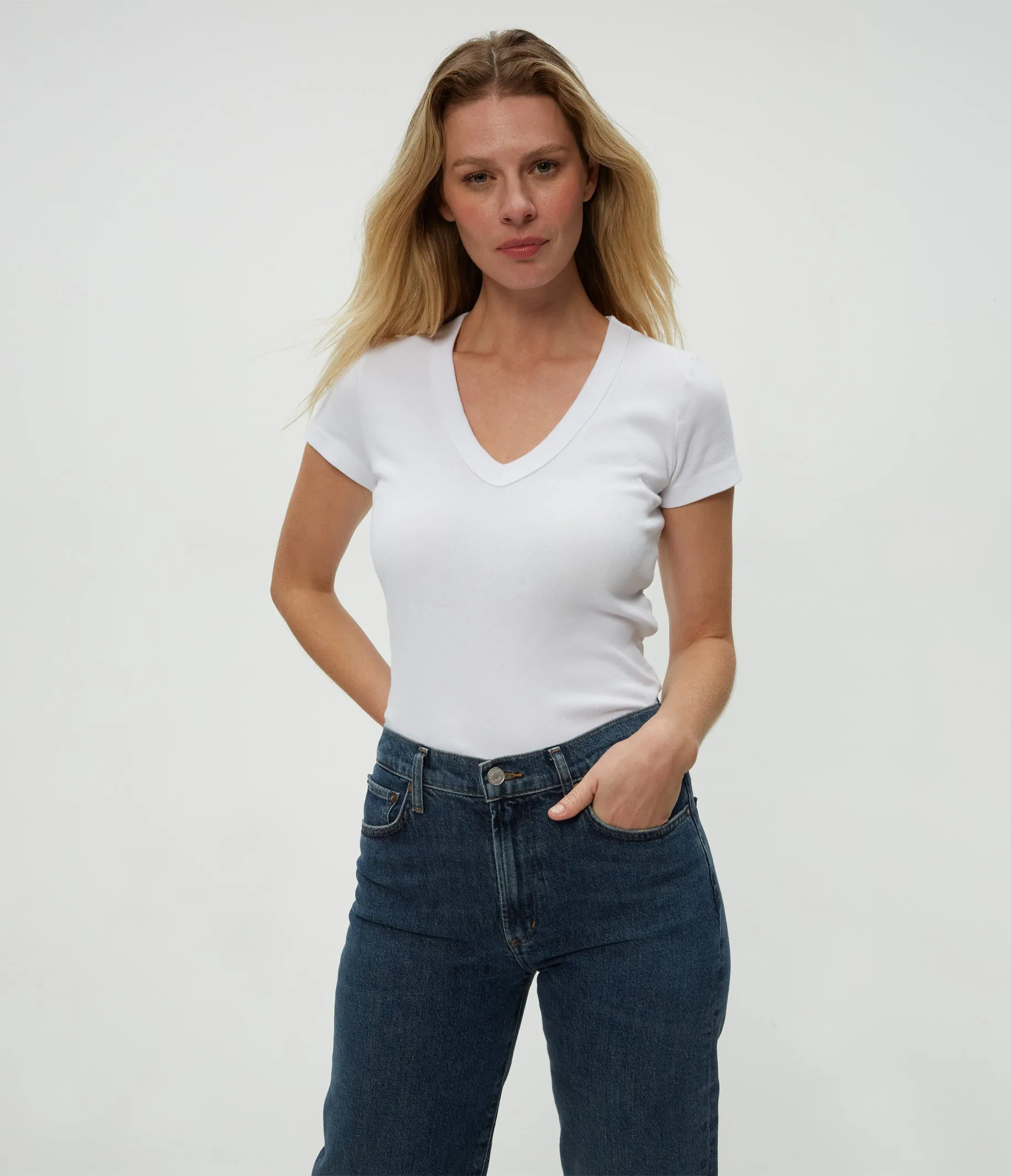Nikki V-Neck Tee