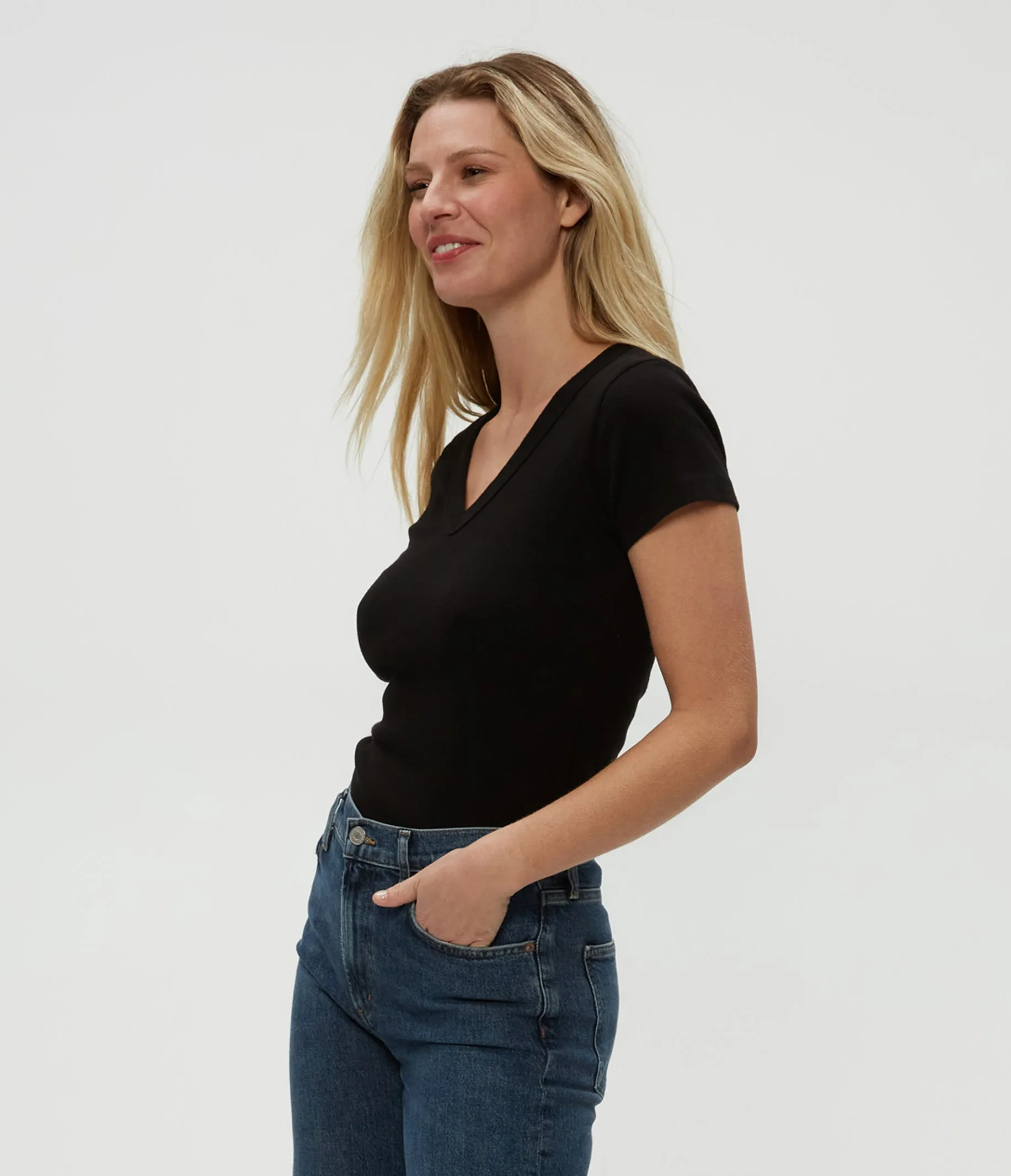 Nikki V-Neck Tee