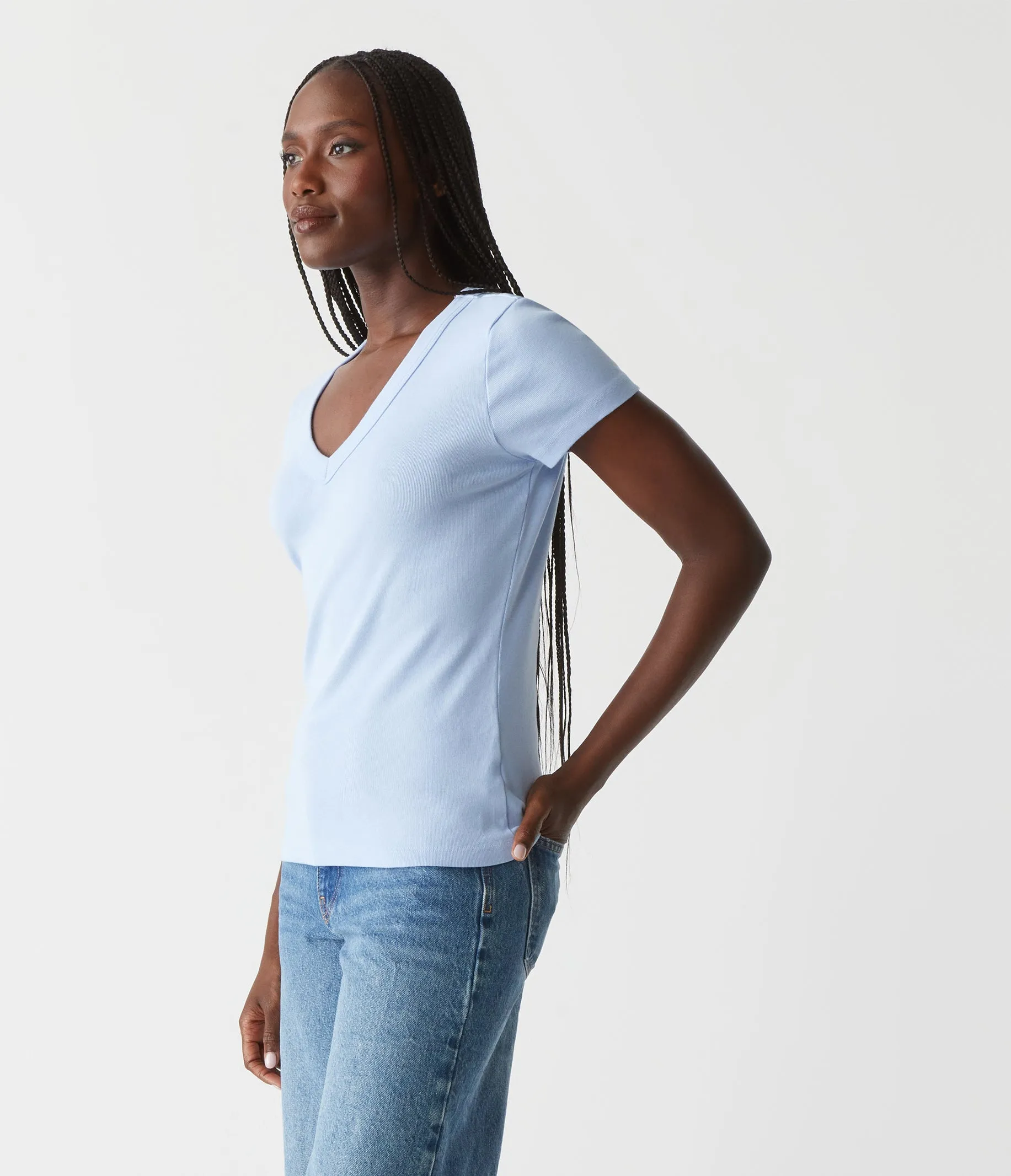 Nikki V-Neck Tee