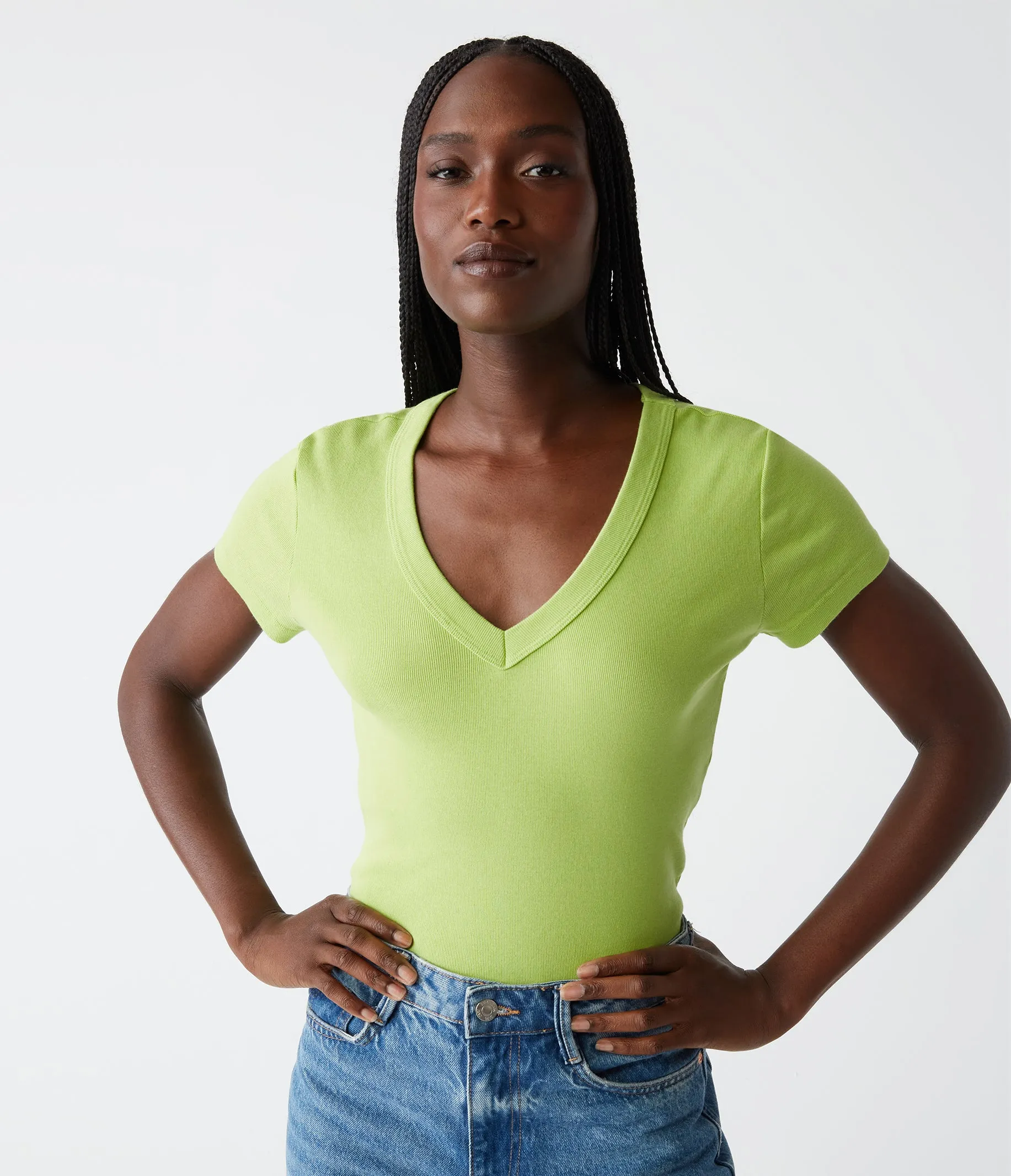 Nikki V-Neck Tee
