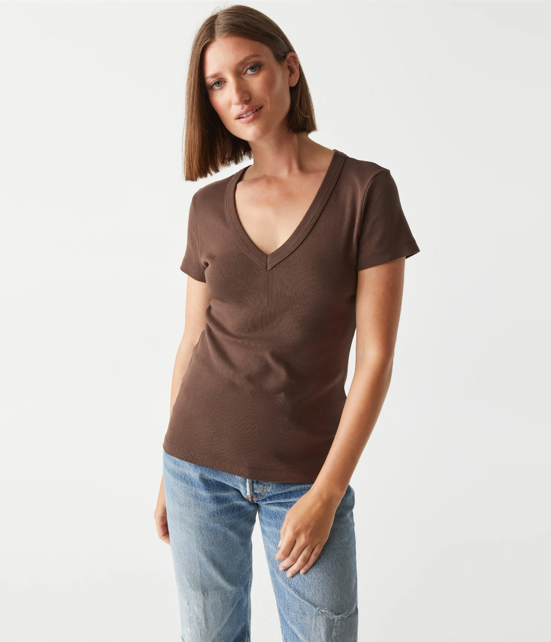 Nikki V-Neck Tee