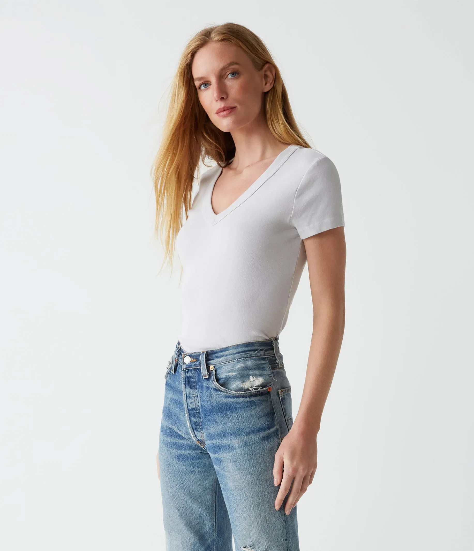 Nikki V-Neck Tee