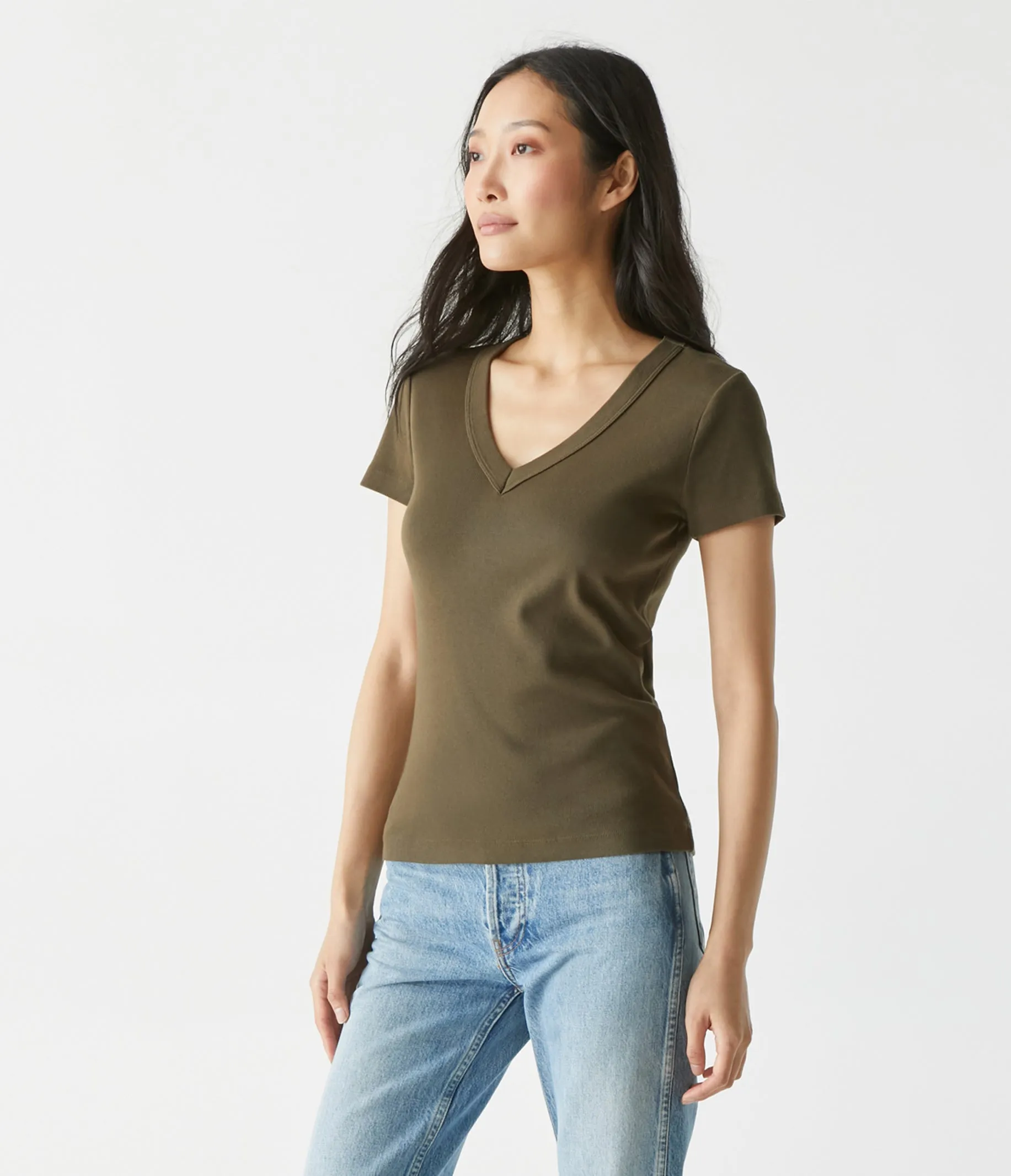 Nikki V-Neck Tee