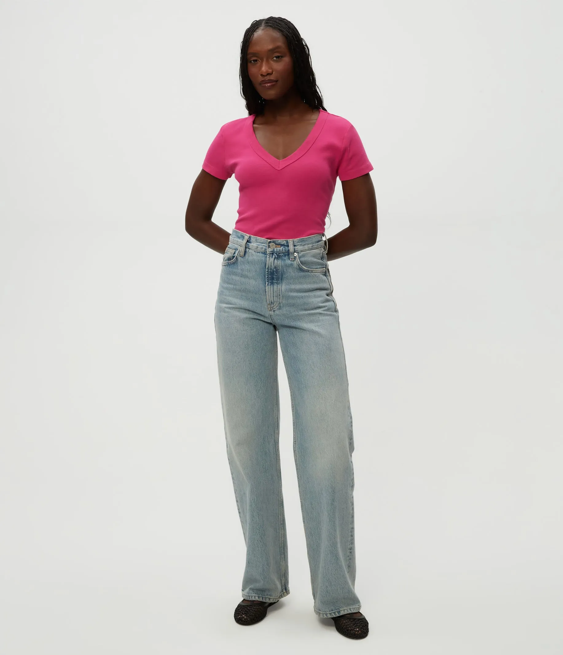 Nikki V-Neck Tee