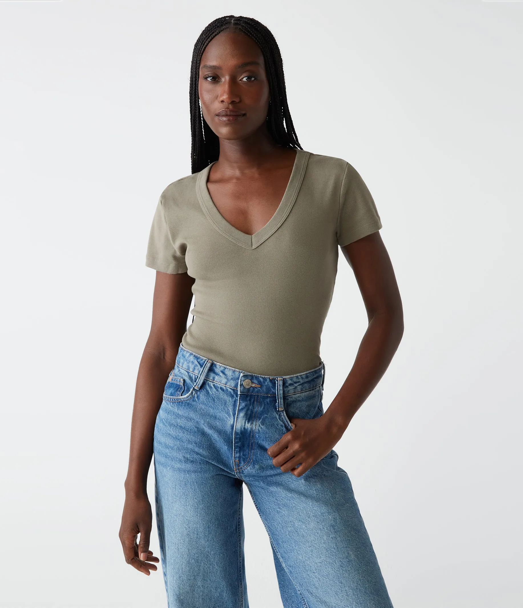 Nikki V-Neck Tee
