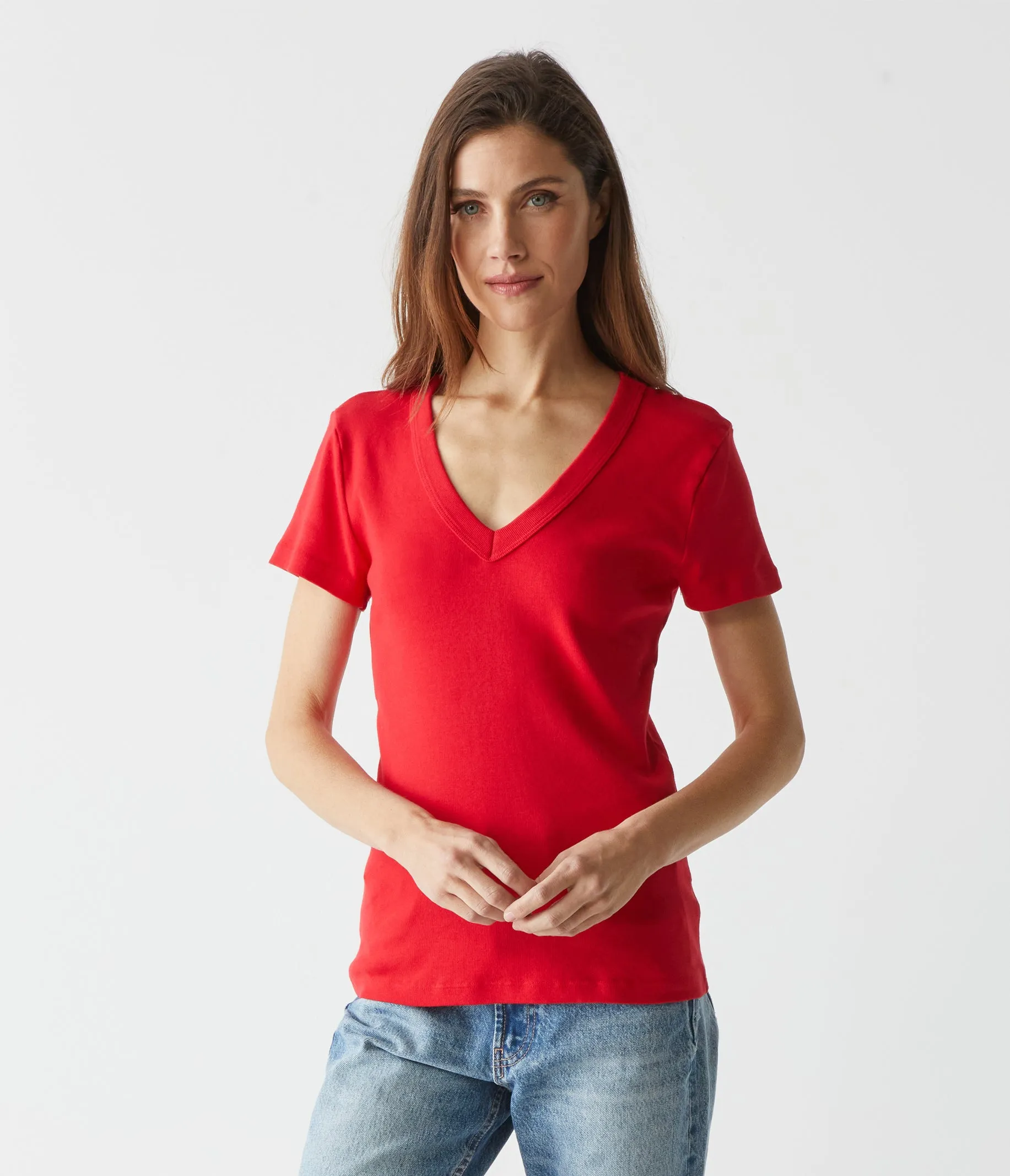 Nikki V-Neck Tee