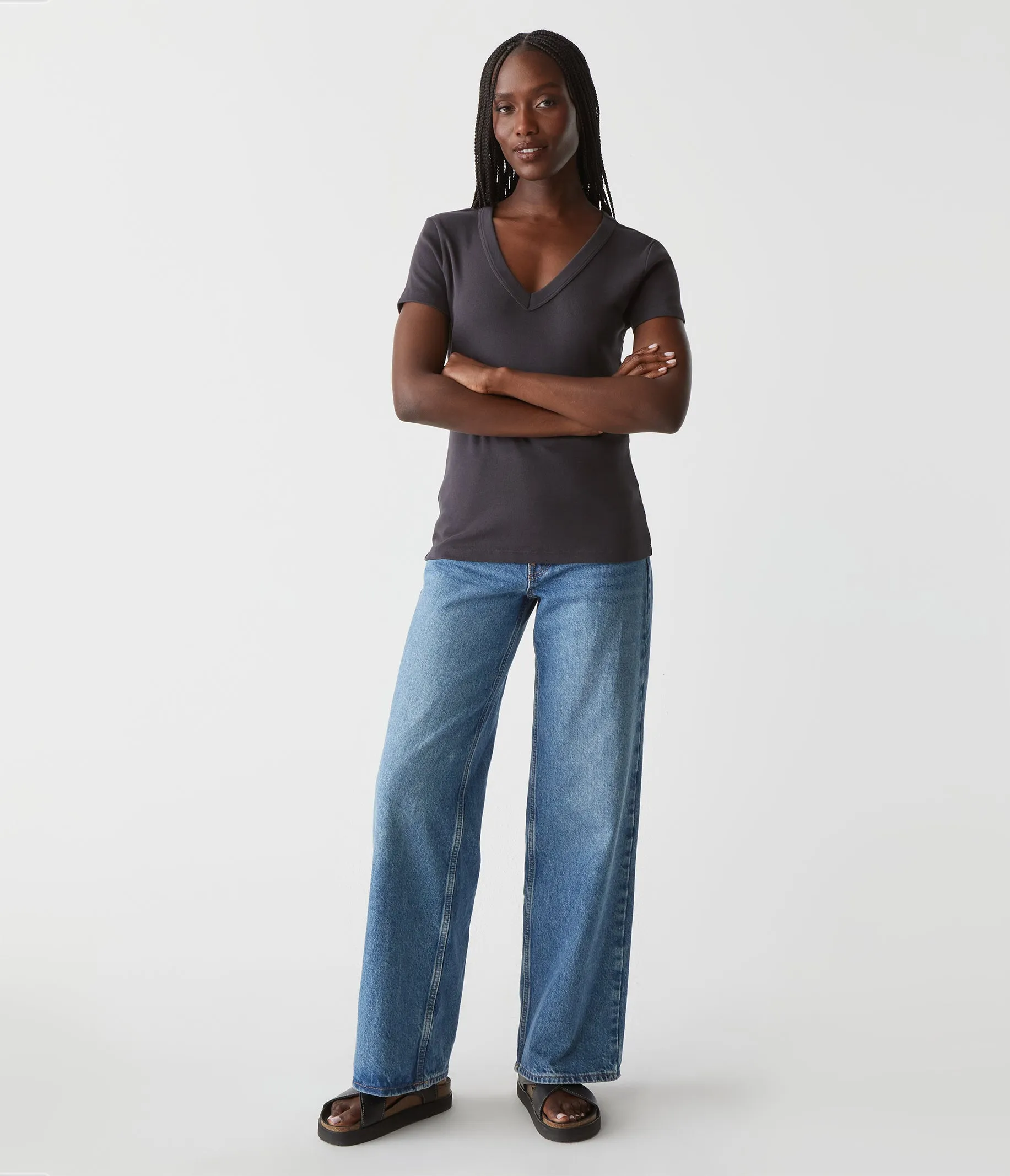 Nikki V-Neck Tee