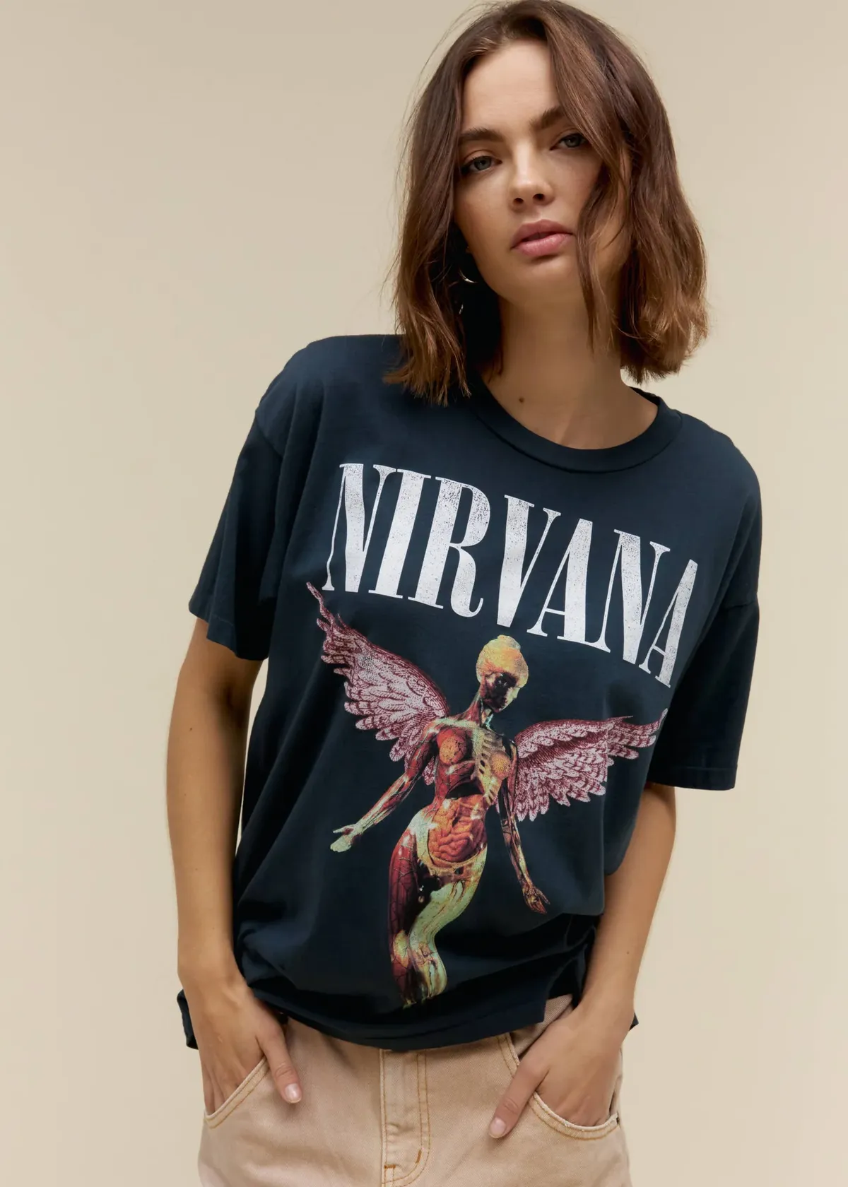 Nirvana In Utero Merch Tee - Black