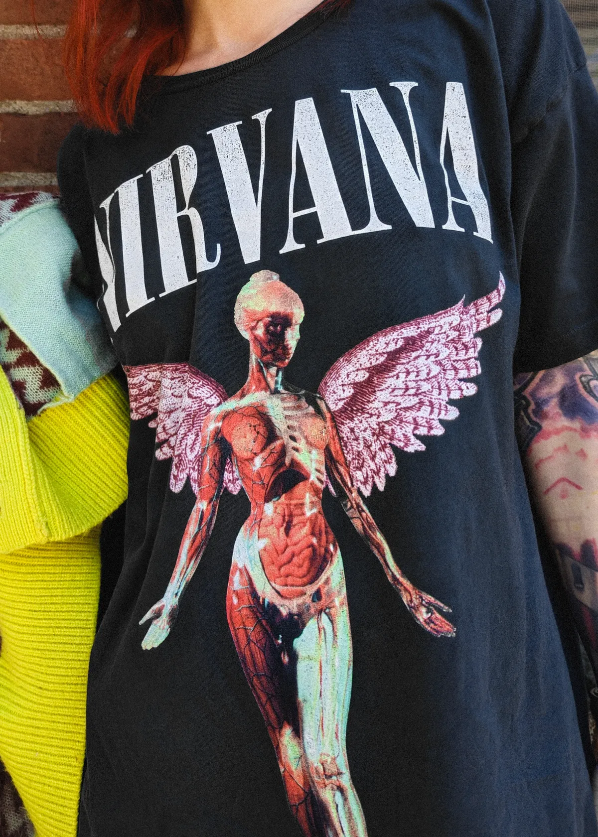 Nirvana In Utero Merch Tee - Black