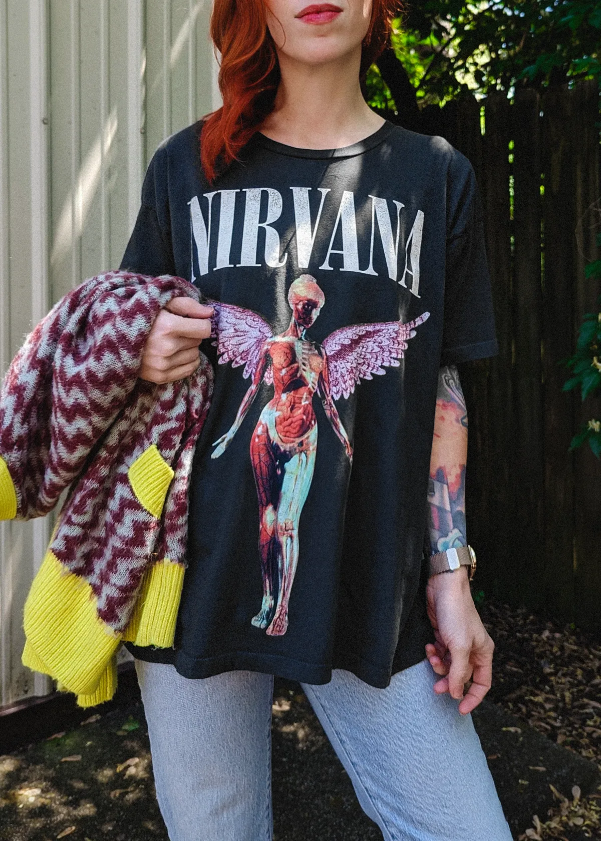 Nirvana In Utero Merch Tee - Black