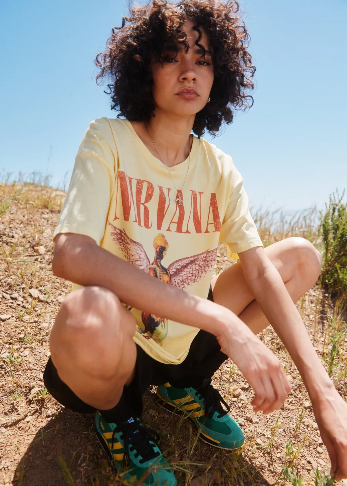 Nirvana In Utero Merch Tee - Yellow Mist
