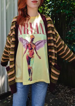 Nirvana In Utero Merch Tee - Yellow Mist