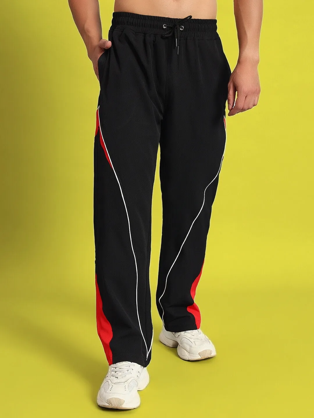 Nissan Parachute Cargo Pants (Black-Red)