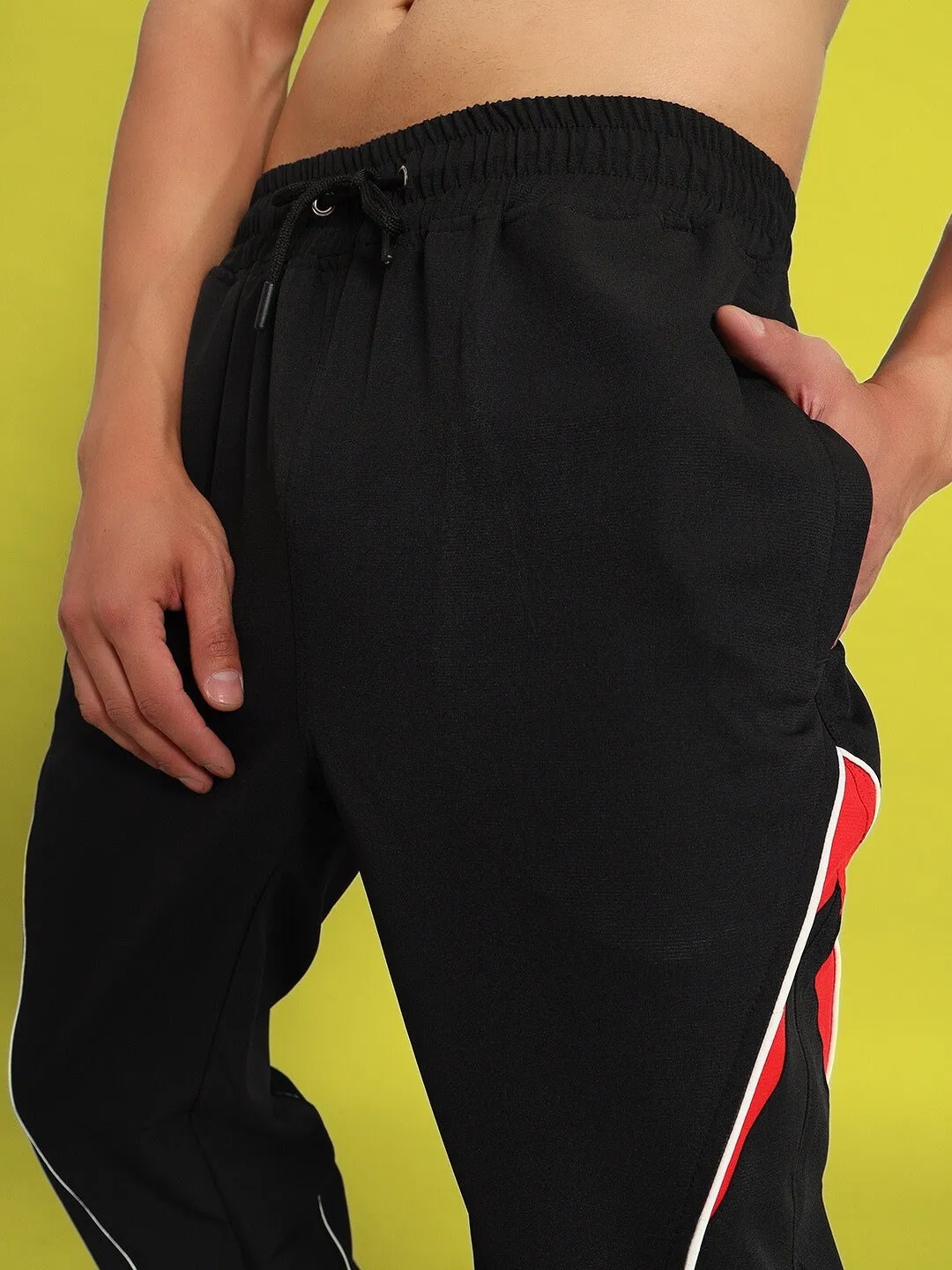 Nissan Parachute Cargo Pants (Black-Red)