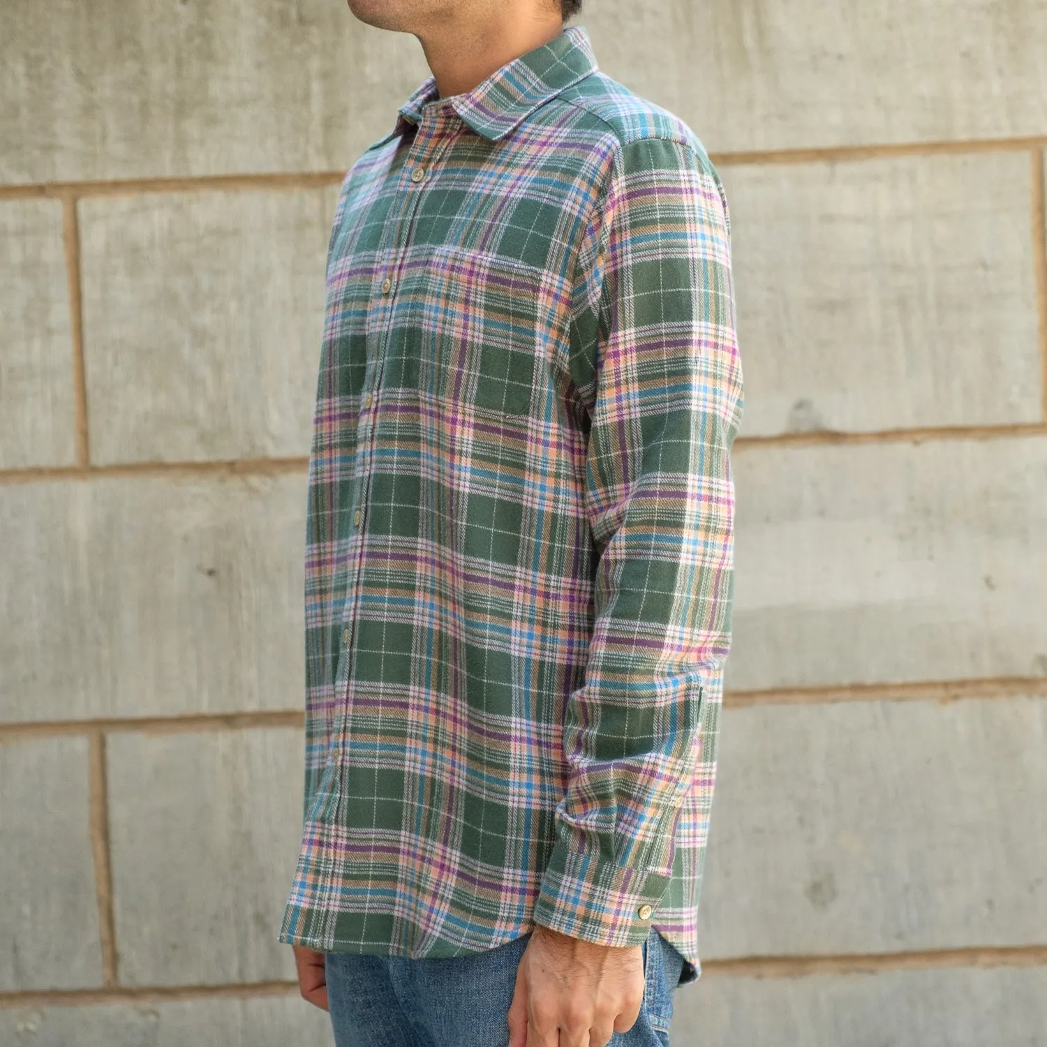 Olisippo Shirt in Green Plaid