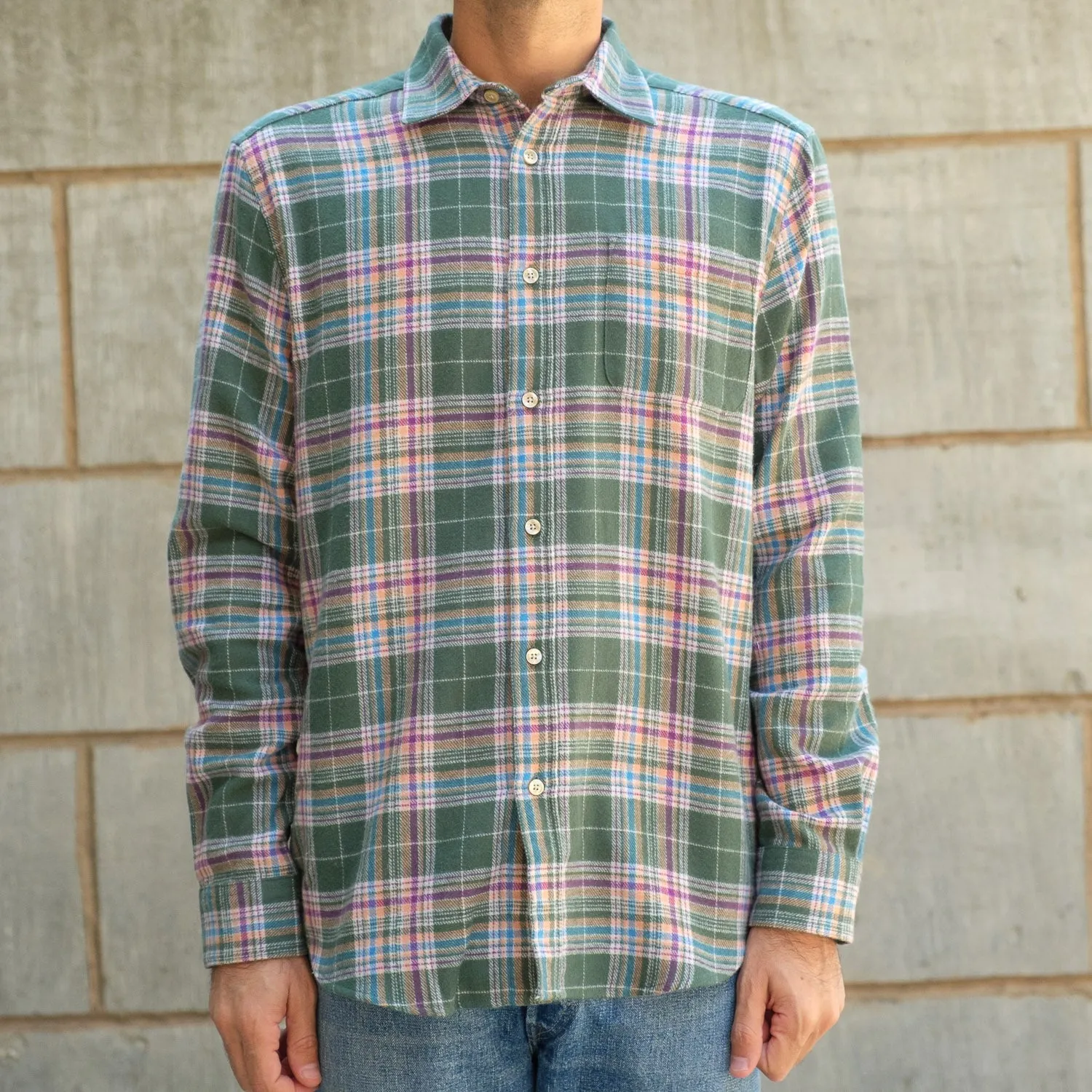 Olisippo Shirt in Green Plaid
