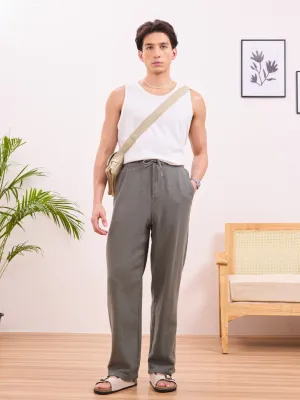 Olive Cotton Summer Pants