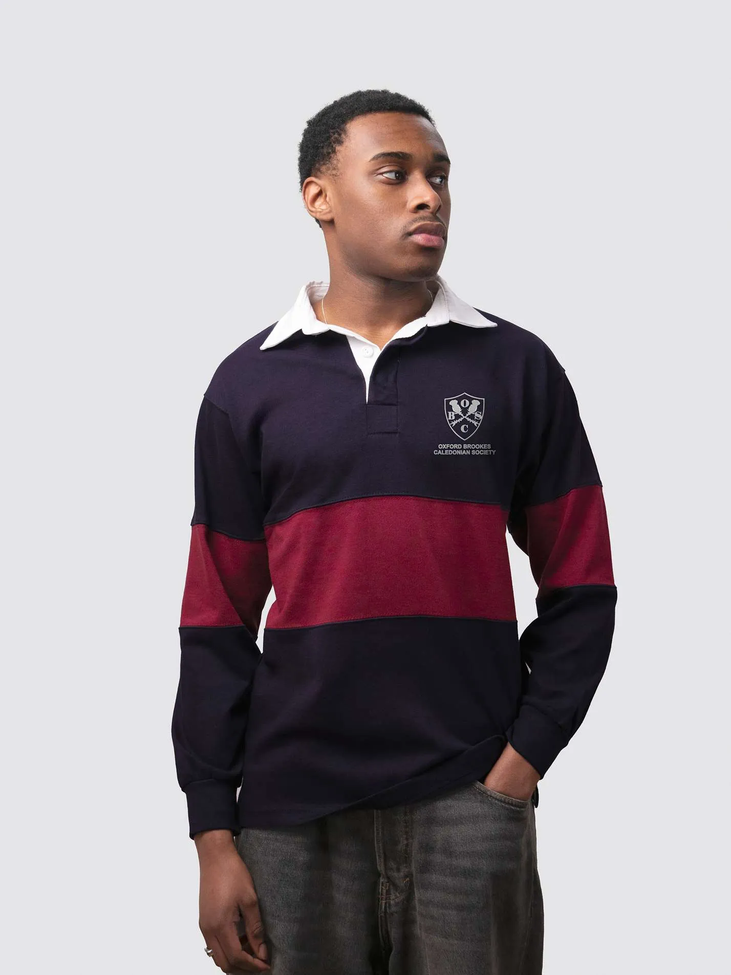 Oxford Brookes Caledonian Society Unisex Panelled Rugby Shirt