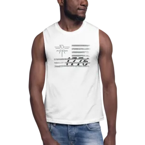 Patriot Logo Flag 1776 Muscle Tank