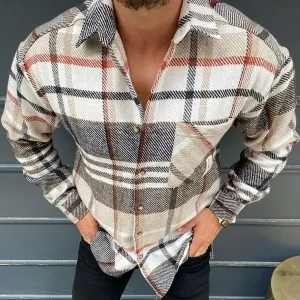 PLAID FLANNEL SHIRT JACKET