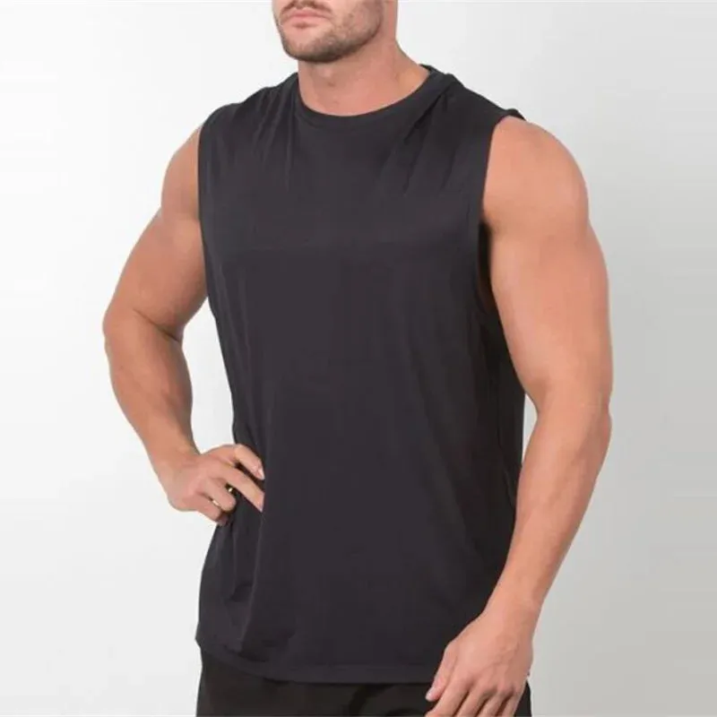Plain Tank Top Men - Bodybuilding Singlet Gym Stringer Sleeveless Shirt, Blank Fitness Clothing Sportswear Muscle Vest
