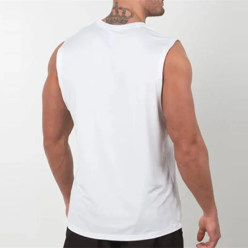 Plain Tank Top Men - Bodybuilding Singlet Gym Stringer Sleeveless Shirt, Blank Fitness Clothing Sportswear Muscle Vest