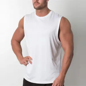 Plain Tank Top Men - Bodybuilding Singlet Gym Stringer Sleeveless Shirt, Blank Fitness Clothing Sportswear Muscle Vest