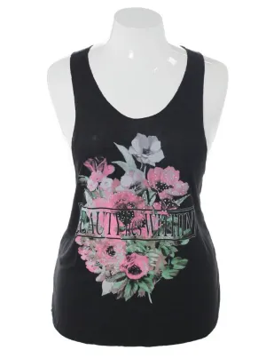 Plus Size Beauty Lies Within Black Tank