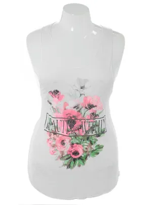 Plus Size Beauty Lies Within White Tank