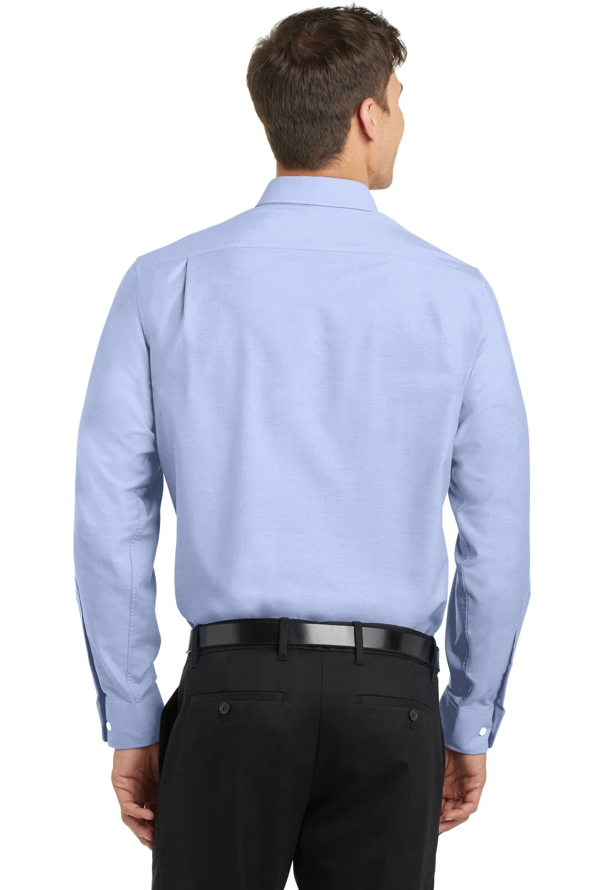 Port Authority Tall SuperPro Oxford Shirt. TS658 Oxford Blue Tall