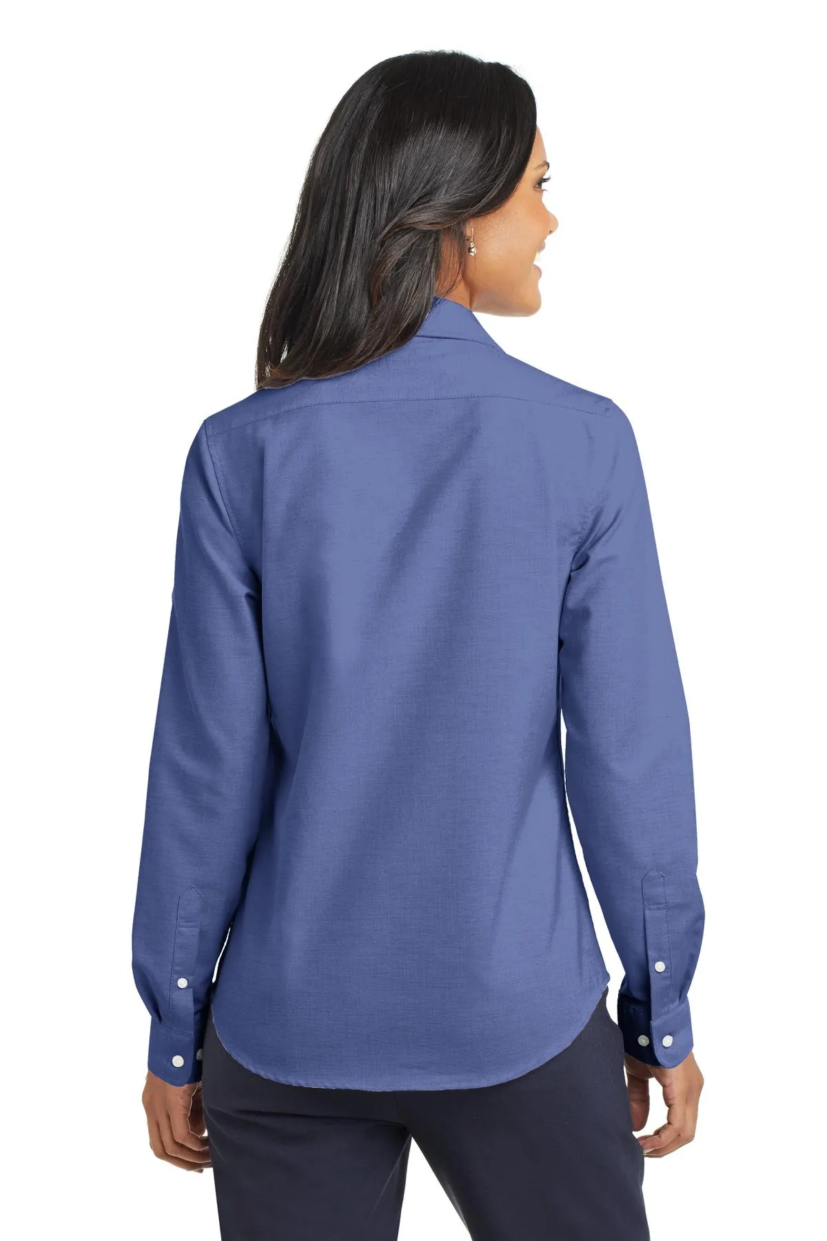 Port Authority Women's SuperPro Oxford Shirt. L658 Navy