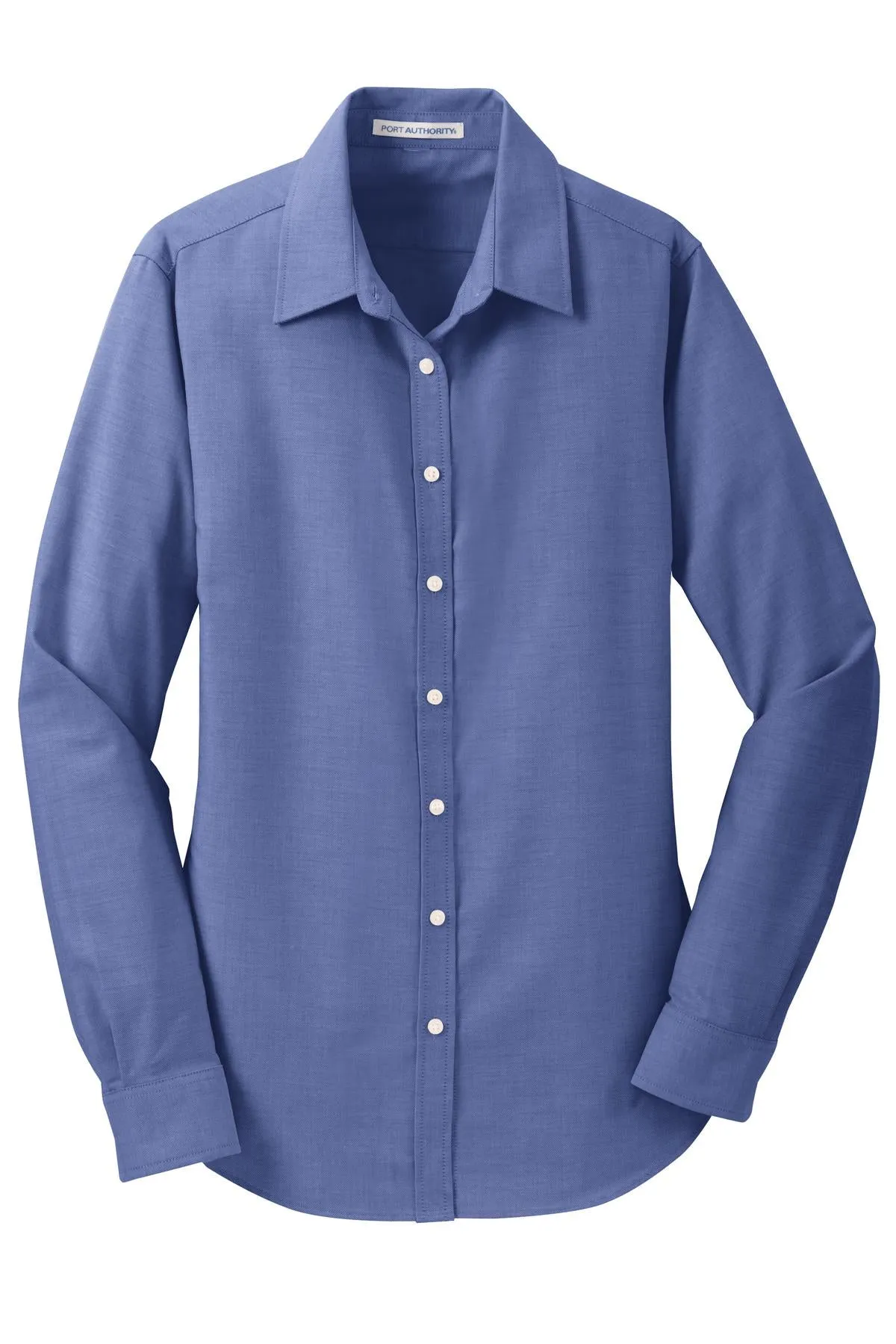 Port Authority Women's SuperPro Oxford Shirt. L658 Navy