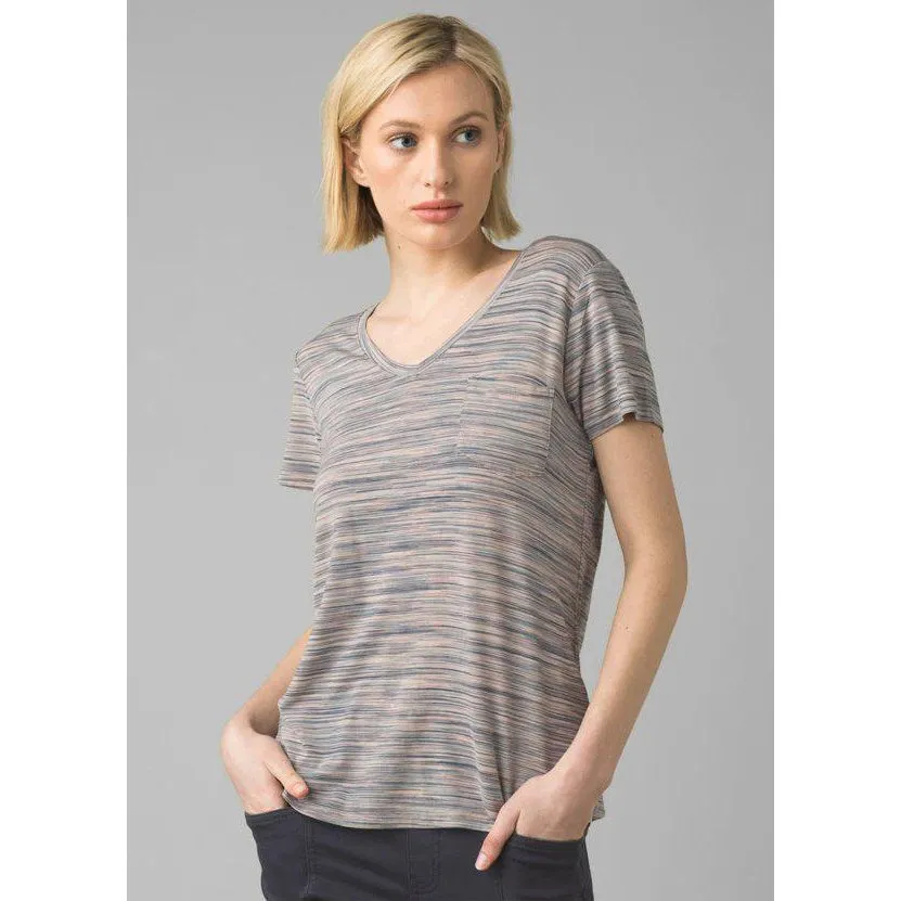 prAna Women's Foundation Short Sleeve V-Neck Tee